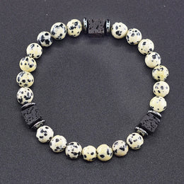 Frosted Volcanic Bead Bracelet
