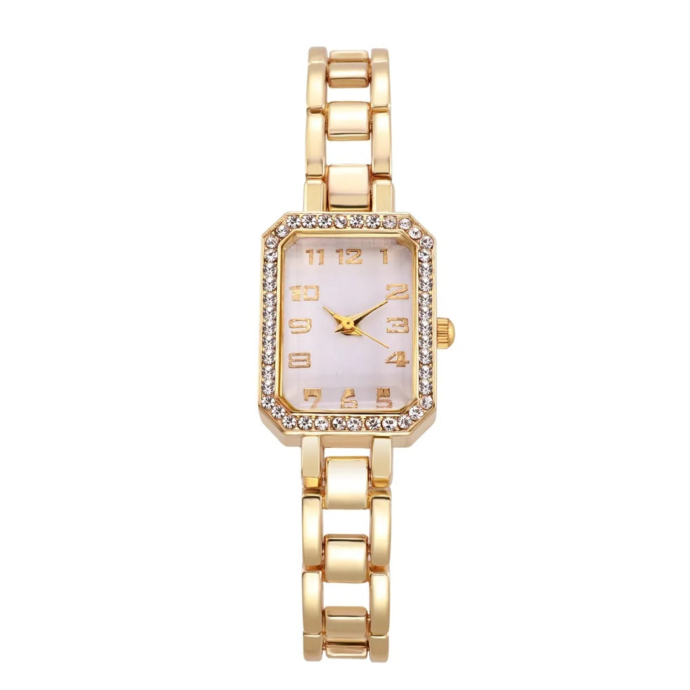 Crystal Square Quartz Watch