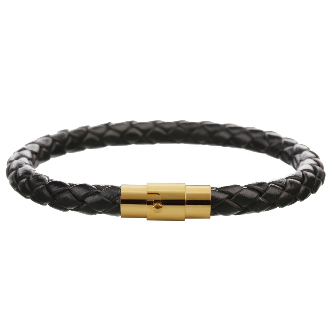 Woven Leather Magnetic Bracelet