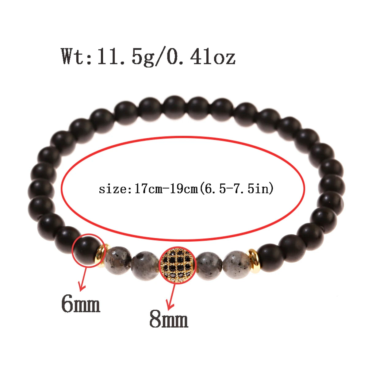 Natural Stone Crystal Bracelet