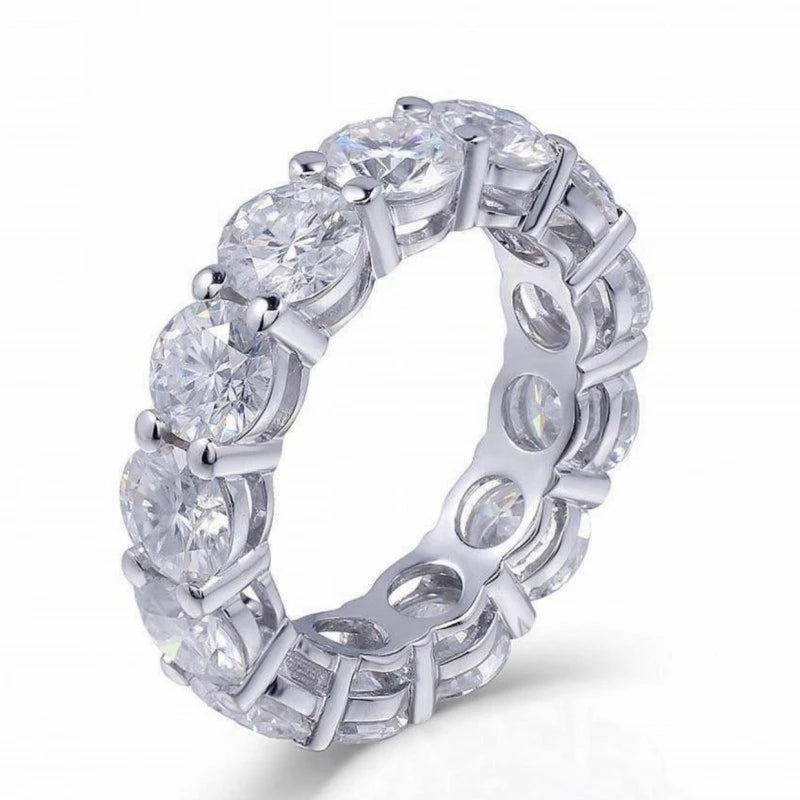 Sterling Zircon Eternity Ring
