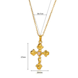 Christian Cross Coin Necklace