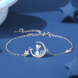 Cat Moon Jewelry Set