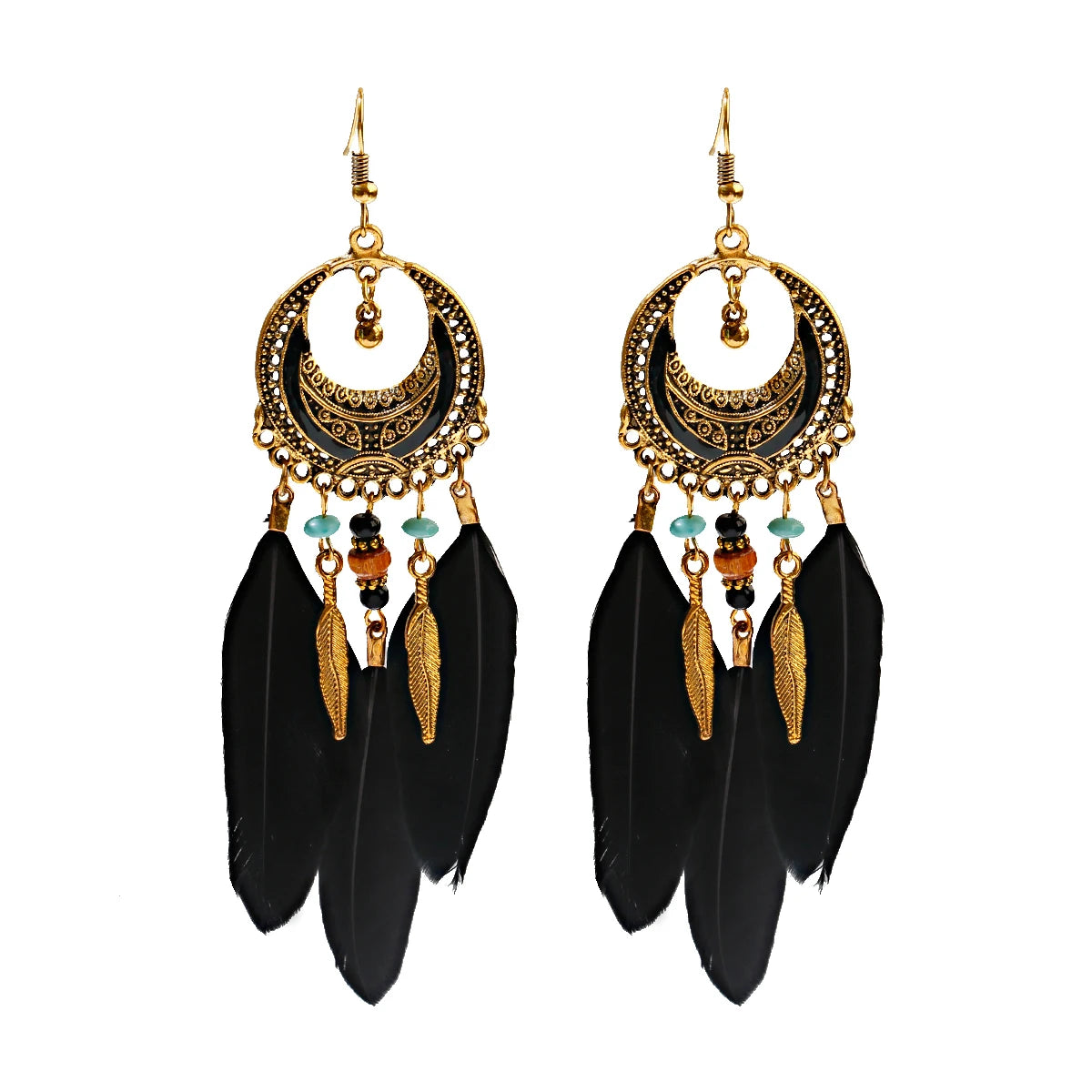 Dreamcatcher Feather Tassel Earrings