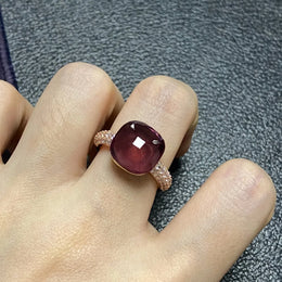 Pink Crystal Candy Ring