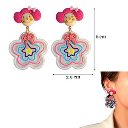 Colorful Resin Dangle Earrings