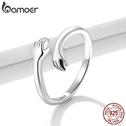 Sterling Silver Hug Ring