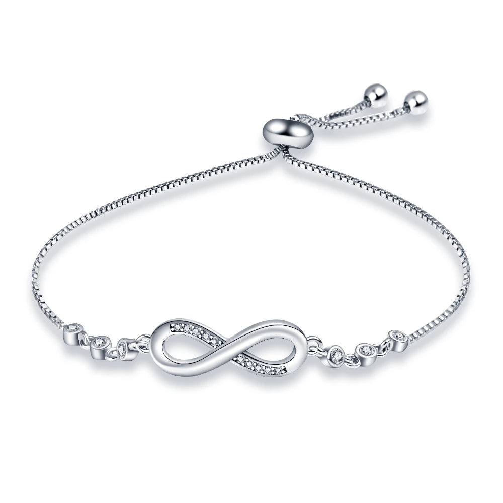 Sterling Silver Infinity Bracelet
