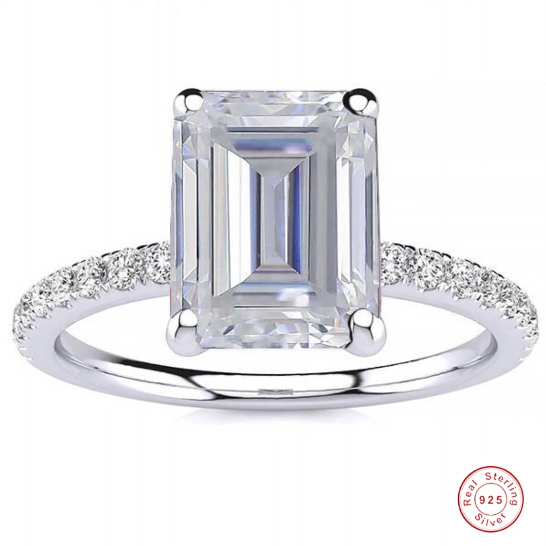 Sterling Zircon Eternity Ring