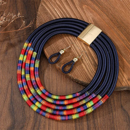 African Woven Choker Set