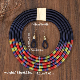 African Woven Choker Set