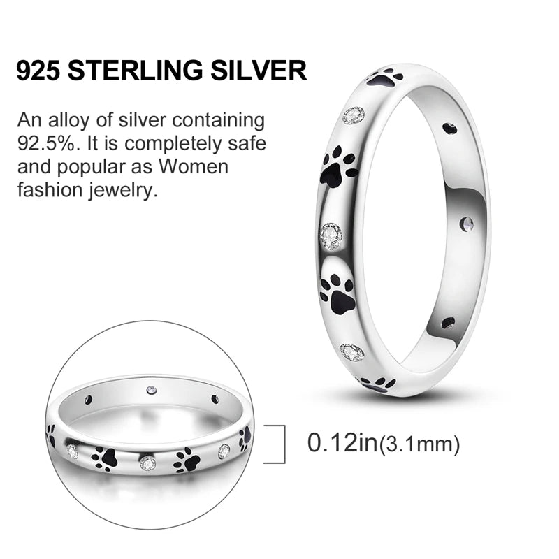 Blue Zircon Moon Ring
