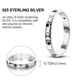 Blue Zircon Moon Ring