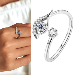WOSTU Adjustable Sterling Ring