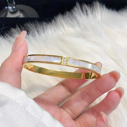 Starry Steel Bangle Bracelet