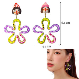 Colorful Resin Dangle Earrings