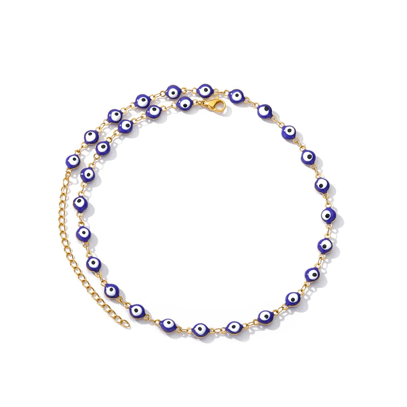 Zircon Evil Eye Necklace