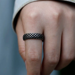 Viking Dragon Steel Ring