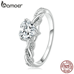 Romantic Silver Heart Ring