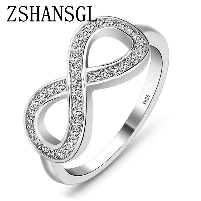 Infinity Claddagh Silver Ring