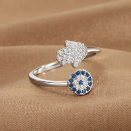 Evil Eye Zircon Ring