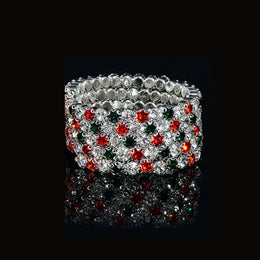Crystal Bridal Layered Bangles