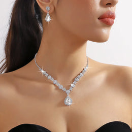 Geometric Droplet Jewelry Set