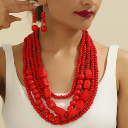 Bohemian Wooden Bead Set