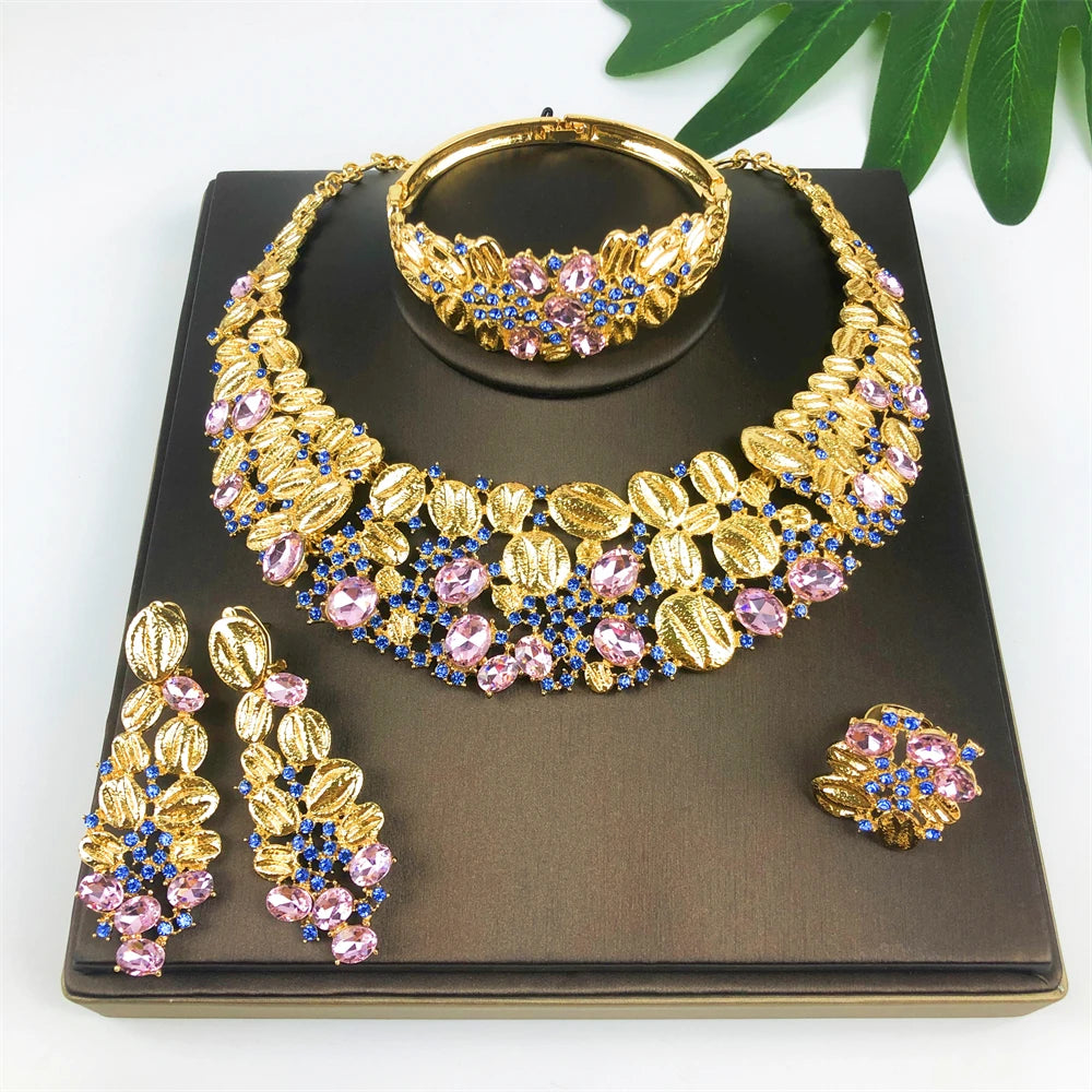 Opal Gold Jewelry Set