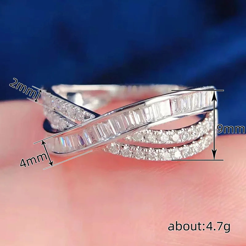 Infinity Cross Zircon Ring
