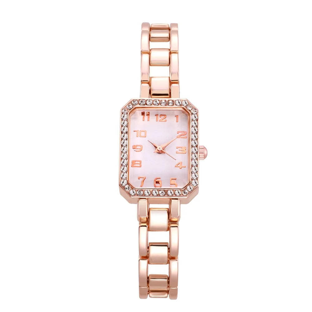 Crystal Square Quartz Watch