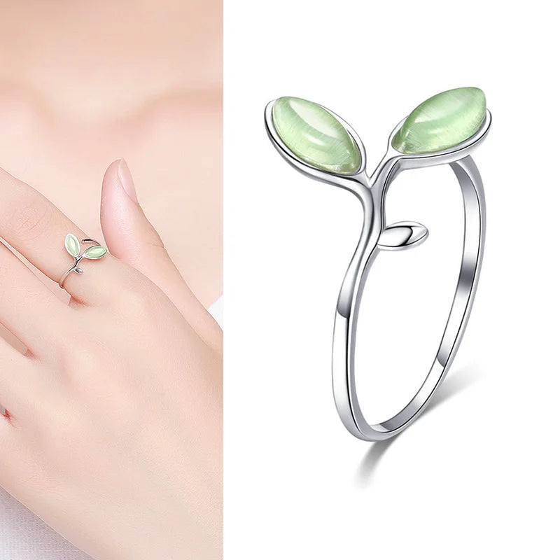 WOSTU Adjustable Sterling Ring