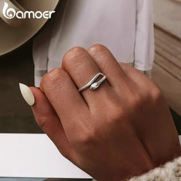 Green Zircon Snake Ring