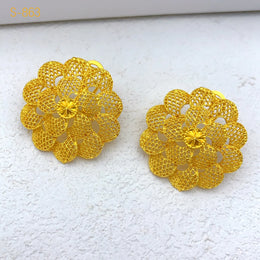 Flower Gold Jewelry Set