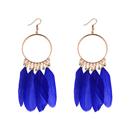 Dreamcatcher Feather Tassel Earrings