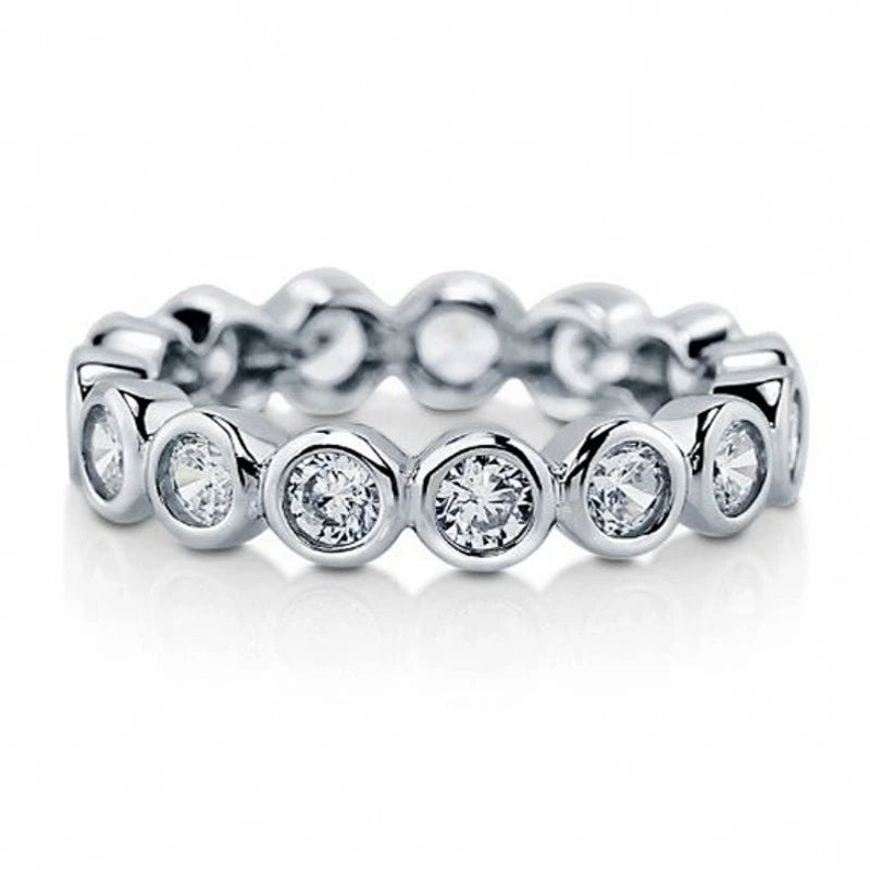 Sterling Zircon Eternity Ring