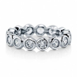 Sterling Zircon Eternity Ring