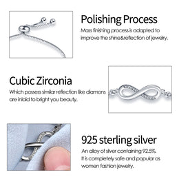 Sterling Silver Infinity Bracelet