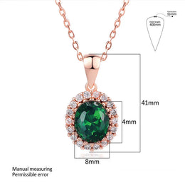 Rose Gold Crystal Necklace