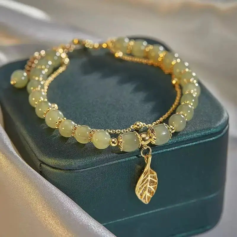 Love Leaf Stone Bracelet