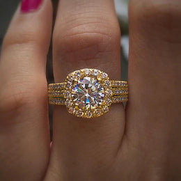 Cubic Zirconia Engagement Ring