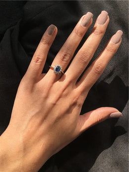 Classic Halo Silver Ring
