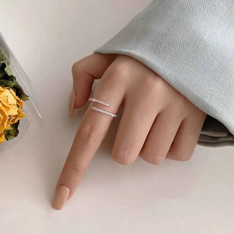 Minimalist Cubic Zircon Ring