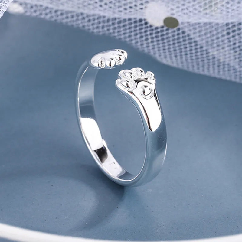 Cat Claw Silver Ring