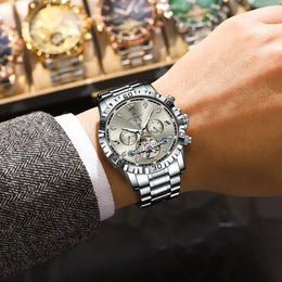 POEDAGAR Automatic Tourbillon Watch