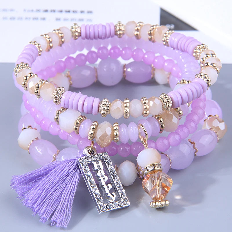 Bohemian Resin Stone Bracelet