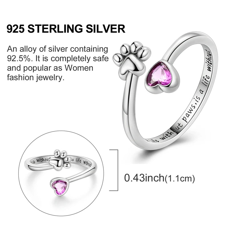 Blue Zircon Moon Ring
