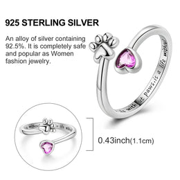 Blue Zircon Moon Ring