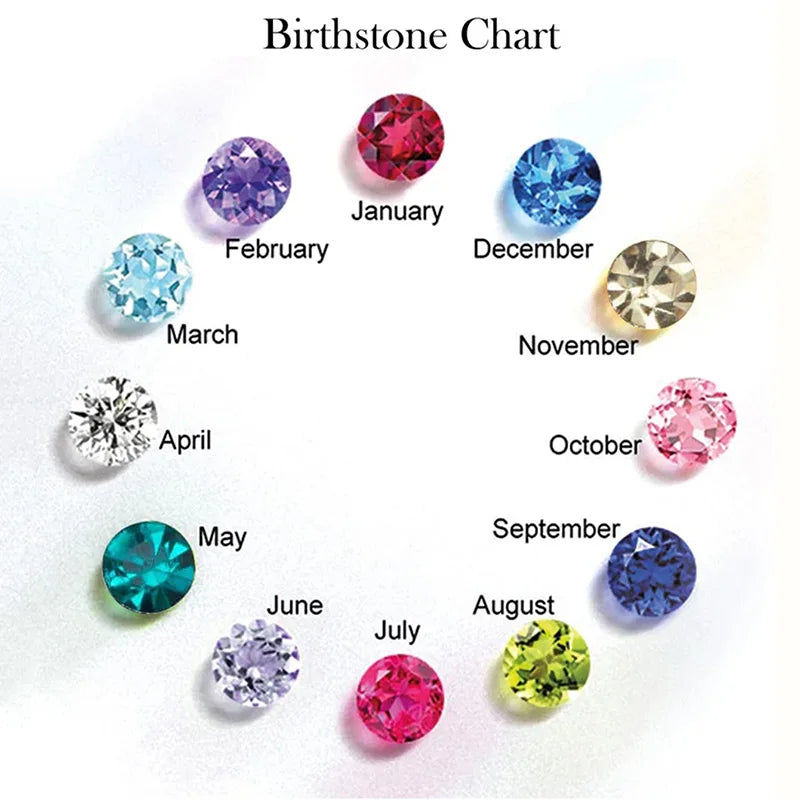 Birthstone Hummingbird Pendant Necklace