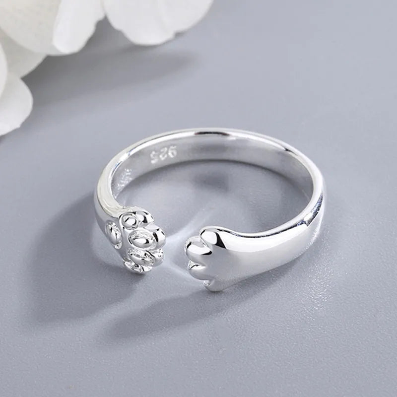 Cat Claw Silver Ring